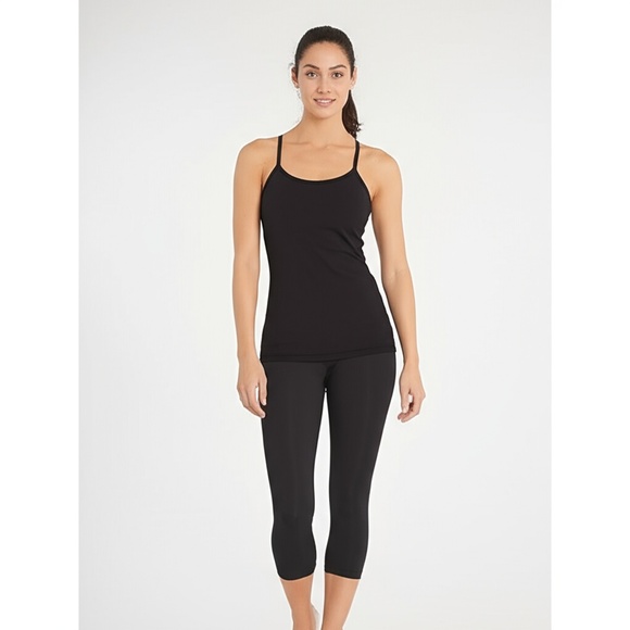 lululemon athletica Tops - Lululemon Athletica Women's Black Racerback Strap Padded Tank‎ Top Size 4